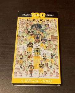 100 Years of Iowa Football (1989) VHS Iowa Hawkeye Football University of Iowa - Picture 1 of 4