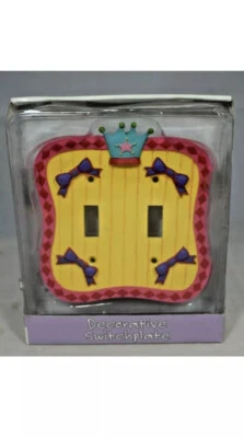 Lot 2 Borders Unlimited - "Little Princess" Decorative Light Switchplate (Dual) Foto 1 de 2