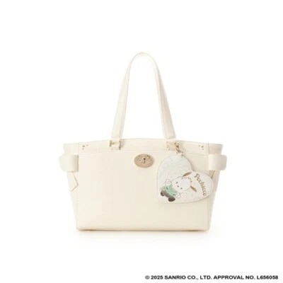 Samantha Vega Sanrio characters PochaccoA4 tote bag Off-white 2025 Japan NEW - Image 1 of 4