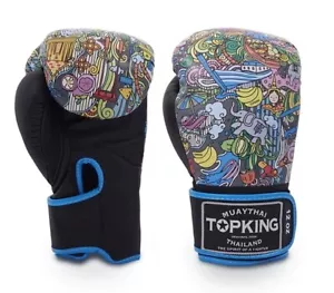 GUANTES DE BOXEO TOPKING Cuero Muay THAI MMA CULTURE Cuero Hecho TH Talla 10-16oz - Imagen 1 de 9