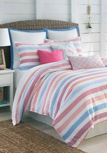 Southern Tide, 4 PC Long Bay Pastel Striped Comforter Set (Choose Size) - Bild 1 von 5