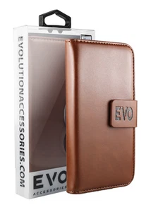 Premium Quality Wallet Case for iPhone 11 Pro Max Evo - Brown - Fast UK delivery - Bild 1 von 6