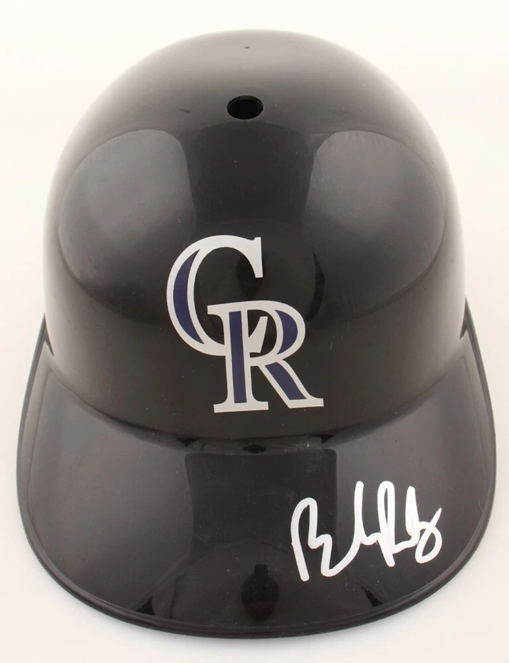 Brendan Rodgers Signed Colorado Rockies Full-Size Batting Helmet (PSA) - Image 1 of 4