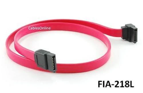  18 inch SATA to Left Angle SATA Drive Serial ATA Cable -  FIA-218L - Image 1 of 1