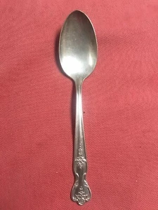 Wm Rogers INSPIRATION MAGNOLIA SILVERPLATE Extra Plate Oval Place Soup Spoon 7.5 - Picture 1 of 8