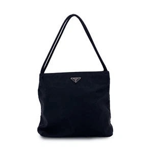 Authentic Prada Vintage BlackTessuto Nylon City Tote Handbag - Picture 1 of 7