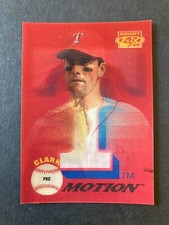 1995 SPORTFLIX PRO MOTION WILL CLARK INSERT CARD #PM11