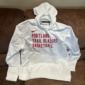 Nike Portland Trail Blazers Basketball weiß Hoodie neu mit Etikett Größe L-Tall Herren - Bild 1 von 12