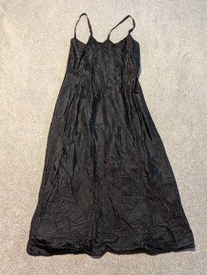 Snip It Slip Dress Womens 36 Black Vintage Rockabilly Full 40s 50s Night Sleep - Image 1 of 4
