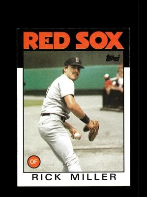 Baseball sports Topps Rick Miller Boston Red Sox Near Mint or Better - Image 1 of 2