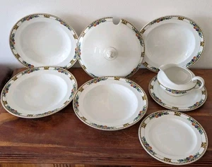 JOHN MADDOCK & SONS ROYAL VITREOUS AUTUMN FRUIT ANTIQUE 4 Bowls, 2 Plates..... - Picture 1 of 16