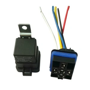Soporte conector remolque relé coche 12 V impermeable automóvil con cables - Imagen 1 de 12