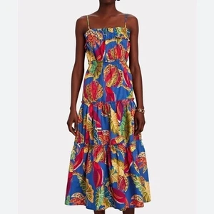 Farm Rio Women’s Beaks & Bananas Cotton Midi Dress - Size Medium - Picture 1 of 10