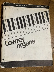 Lowrey Organs Model H25-4 / C500 Service Manual - Picture 1 of 11