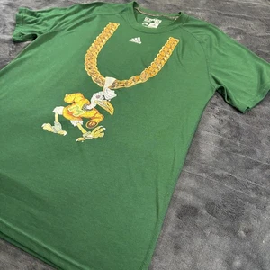 Adidas Miami Hurricanes Men’s M Green NCAA Football Climalite Chain Graphic Tee - Picture 1 of 11