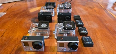 GoPro Hero 3 & Hero 3+ with Water Cases, Charger, Extra Batteries & 2 Free Cams - Image 1 of 4