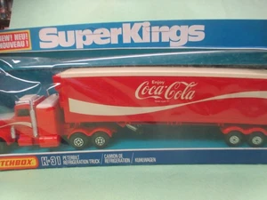 MATCHBOX SUPERKINGS K-31 PETERBILT REFRIDGERATION TRUCK 'COCA-COLA' - Picture 1 of 4