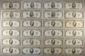Lot of 1950 $5 $10 & $20 Federal Reserve Notes $235 Face Value F-VF - Picture 1 of 3