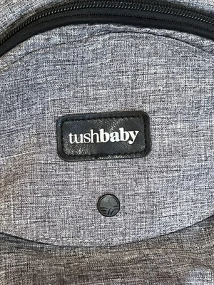 Portabebés Tushbaby Asiento de Cadera Gris Negro Bolsillos para Cinturón Foto 1 de 4