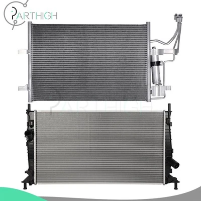 For 2004 2005 2009 Mazda 3 Car Radiator & A/C Condenser Cooling Kit - Image 1 of 4