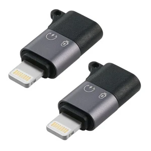 USB C to Lightning OTG Adapter 2 Fast Charging Data Sync for iPhone Headphones - Picture 1 of 5