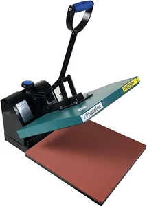 ePhotoInc 15 x 15 T-Shirt Trasferimento Pressa di Calore Digitale a Conchiglia Nero, Teal - Foto 1 di 3