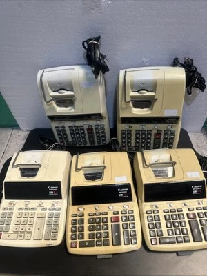 Canon MP25DV. 12 Digits. 2 Color Desktop Printing Calculator. Clock & Calendar - Image 1 of 4