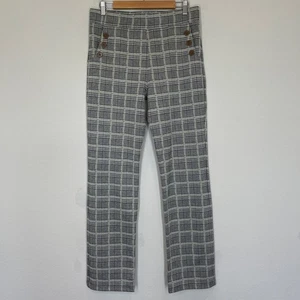Betabrand Yoga Dress Pants Women's L Plaid Pull On Stretch High Rise Straight - Picture 1 of 11