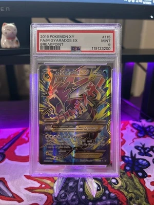 M Gyarados EX Full Art Holo Card 115/122 Breakpoint PSA 9 - Image 1 of 2