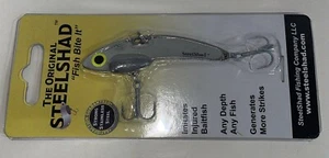 SteelShad - Original Serie (3/8 Unzen) Silber - Bass Angelköder - lipless - Bild 1 von 2
