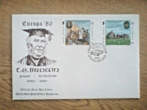 JJ....... Isle Of Man FDC EUROPA '80 1980 T.E.BROWN GB - Picture 1 of 1
