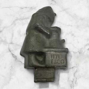 Antique Santa & Chimney #1171 Pewter Chocolate Candy Ice Cream Rare Mold - Picture 1 of 6