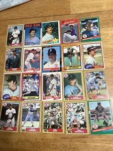 VTG 1986-1991 LOT OF 20 BOSTON RED SOX BASEBALL CARDS, TOPPS, FLEER, DONRUSS - Picture 1 of 14