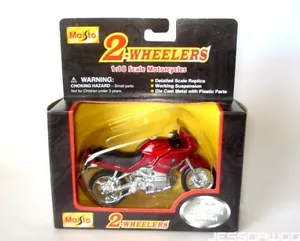 New 1:18 scale red BMW Motorcycle by Maisto 2 Wheelers diecast metal - Picture 1 of 6