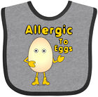 Inktastic Allergic To Eggs Baby Bib Egg Eggss Egghead Allergy Food Barthol Funny