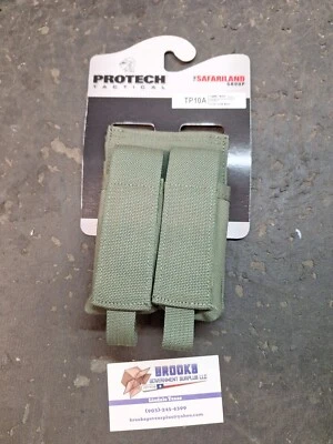 SAFARILAND Protech Tactical Ammo Mag Double Side Arm Mag OD GREEN NEW TP10A