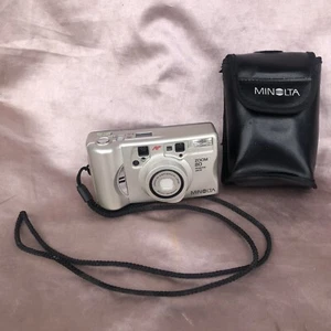 Minolta Zoom 80 AF Zoom Compact Camera Spares Or Repair. With Minolta Case - Picture 1 of 10