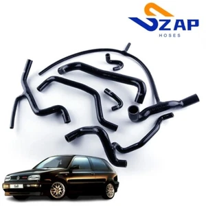 For VW MK3 VR6 1993-1998 RADIATOR HOSE KIT GOLF JETTA GTI GLX 2.8 Black - Picture 1 of 12