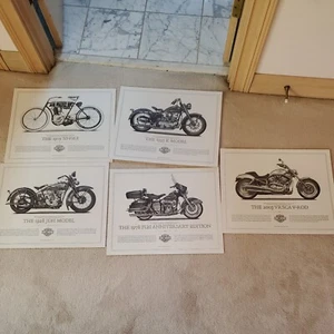 The Harley Davidson Cornerstone Art Collection 1903-2003 5 Prints 16" x 20" Neu - Bild 1 von 7