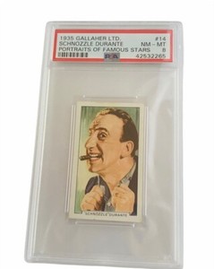 Gallaher Tobacco Card Film Episodes Stars screen stage PSA 8 Schnozzle Durante 