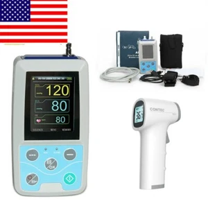 USA Ambulatory Blood Pressure Monitor 24 hour recorder NIBP adult+PC software - Picture 1 of 13
