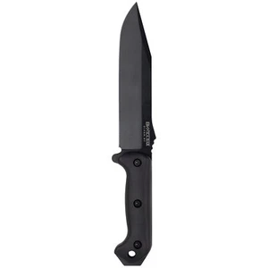 KA-BAR 7.25" Straight Edge Blade Becker Combat Utility Knife -w/ Sheath - Black - Picture 1 of 2