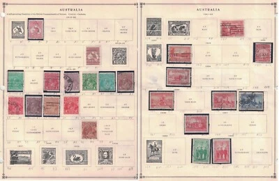 Australia - Collection on album pages, 220 stamps CV>$600 1913-1970 - Image 1 of 4