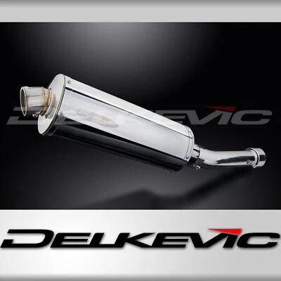 Aprilia Tuono 2003-2004 Delkevic Slip On 14" Oval Stainless Exhaust Muffler Kit - Image 1 of 4
