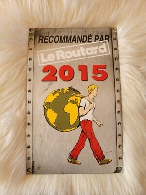 PLAQUE ÉMAILLÉE RESTAURANT GUIDE DU ROUTARD 2015 - Photo 1/2