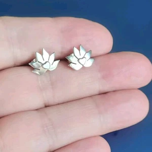 Ericks Sterling Silber Herz in Flammen Ohrstecker Taxco.925 - Bild 1 von 6