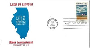 1966 FDC Illinois Sesquicentennial SC#1339, 1st Cachet Carson Pirie Scott & Co. - Picture 1 of 1