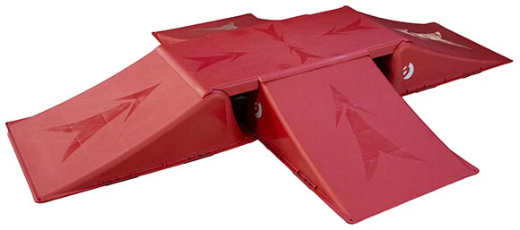 Sandora Skater Rampe für Skateboard, Scooter Inliner Skaterrampe 5tlg rot 34060 - Bild 1 von 1