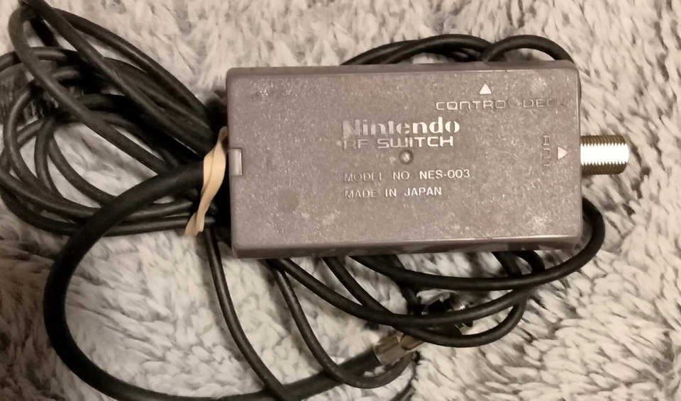 Nintendo NES RF AV Cable adapter Switch SNES NES-003 Official OEM * - Image 1 of 1