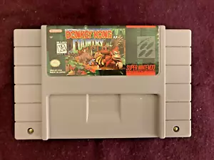 Donkey Kong Country Super Nintendo SNES 1992 Genuine Authentic Pristine w/ Cover - Picture 1 of 9